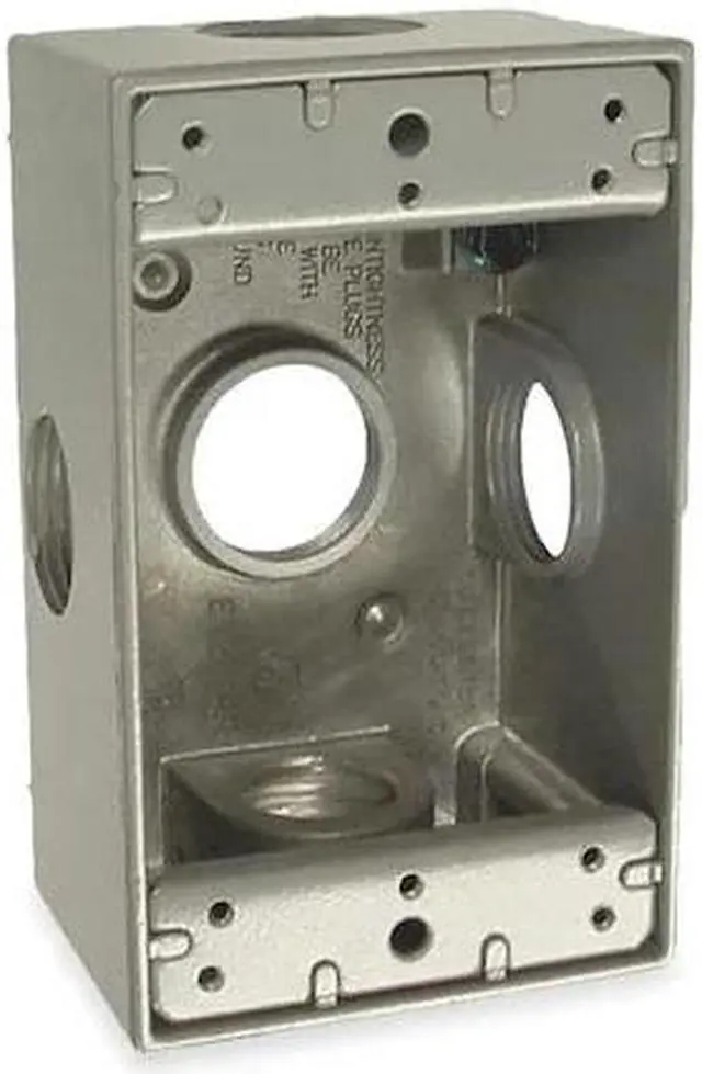 Alt view image 2 of 2 - BELL OUTDOOR 5332-0 Weatherproof Electrical Box, 18.3 cu in, Outlet Box Type, 1