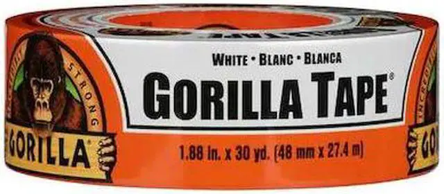 Alt view image 7 of 20 - GORILLA GLUE 6025001 Duct Tape,Round,White,5-3/4 in. dia.