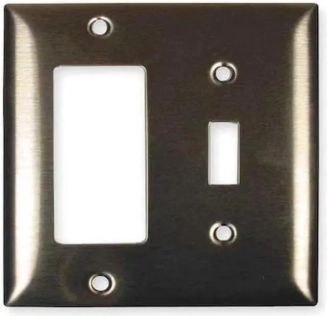 Alt view image 3 of 3 - HUBBELL WIRING DEVICE-KELLEMS SS126 Toggle Switch/Rocker Wall Plates and Box