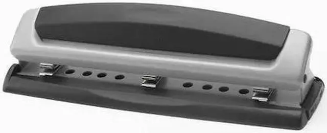 Alt view image 2 of 7 - Swingline A7074037A 10-Sheet Precision Pro Desktop Two- and Three-Hole Punch, .28 in. Holes