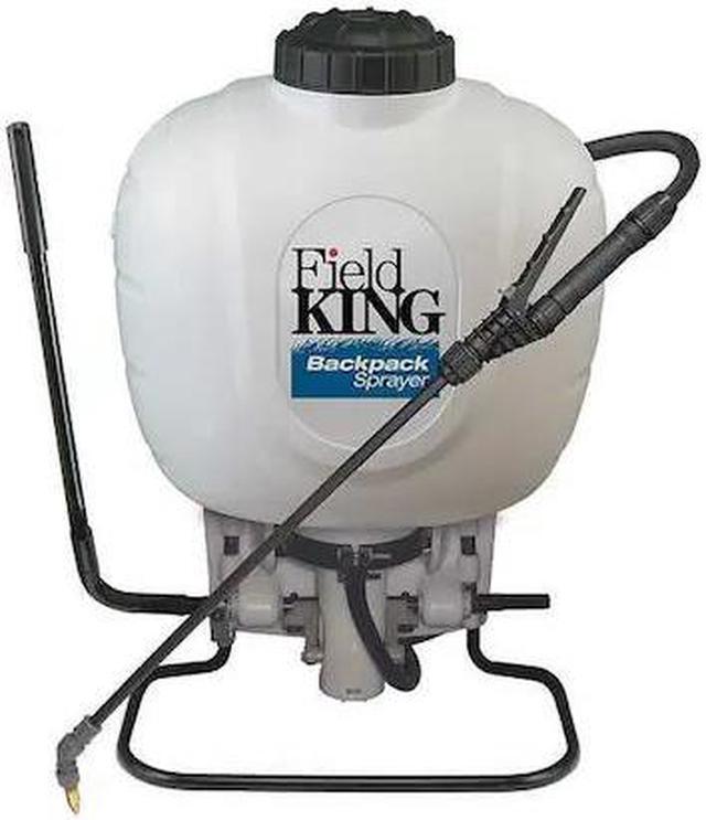 Main image of FIELD KING 190350 4 gal Backpack Sprayer, Poly, 50 in L Hose, 160 PSI, Fan/