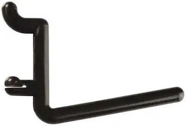 Alt view image 2 of 3 - FUNCTIONAIRE 25-FH3-4 Locking Pegboard Hooks,2in.L,Black,PK25