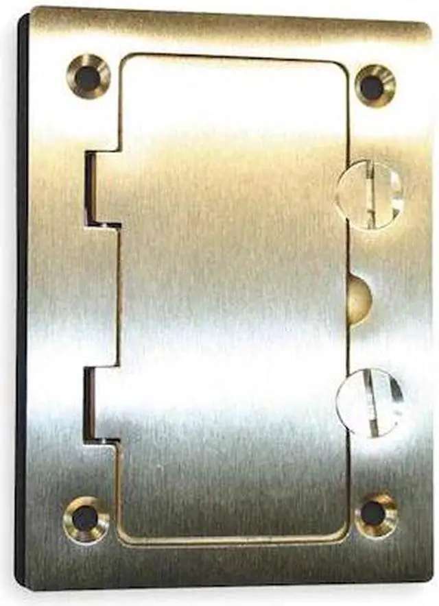 Alt view image 2 of 5 - HUBBELL WIRING DEVICE-KELLEMS S3826 Box Cover, Floor Box Type, 1 Gang, Brass