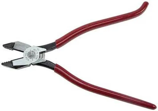 Alt view image 2 of 8 - Klein Tools Ironworkers Pliers W/Aggressive Knurl'