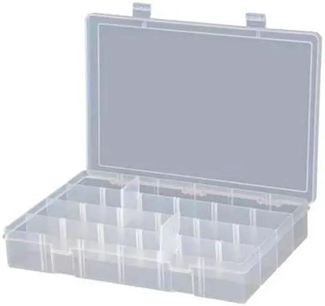 Alt view image 2 of 2 - DURHAM MFG LPADJ-CLEAR 24 Compartment Box, 13-1/8"W x 2-5/16"H