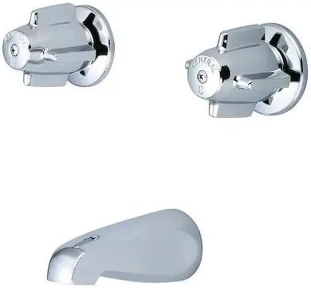 Main image of Tub Set, Two Handles - Central Brass