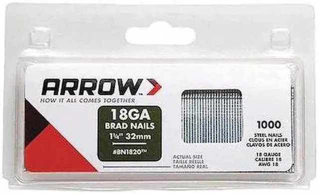 Alt view image 2 of 2 - Arrow Brad Nail, 1 1/4 In, 18 Ga, PK2000 18 Gauge  BN1820