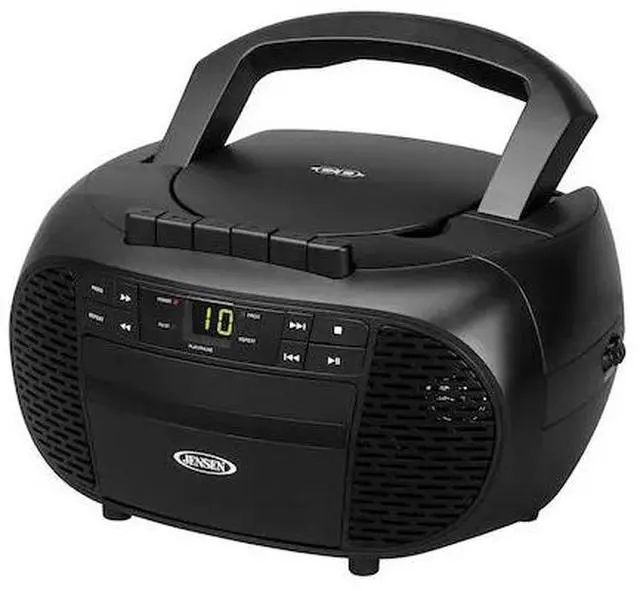 Alt view image 5 of 9 - JENSEN CD550 BOOMBOX,CD,CASSETTE,AM/FM
