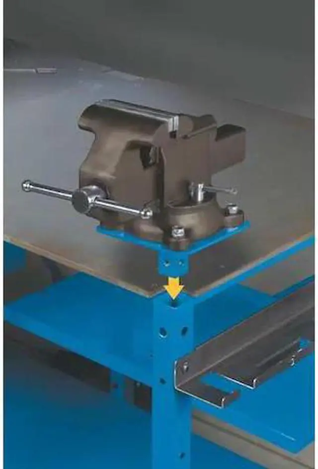 Main image of MILLER ELECTRIC 300611 Vise and Vise Mount,7W x 14D x 12H,Gray