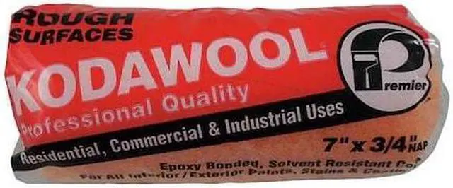Main image of PREMIER 7KW2-75 7" Paint Roller Cover, 3/4" Nap, Polyester/Knitted Wool