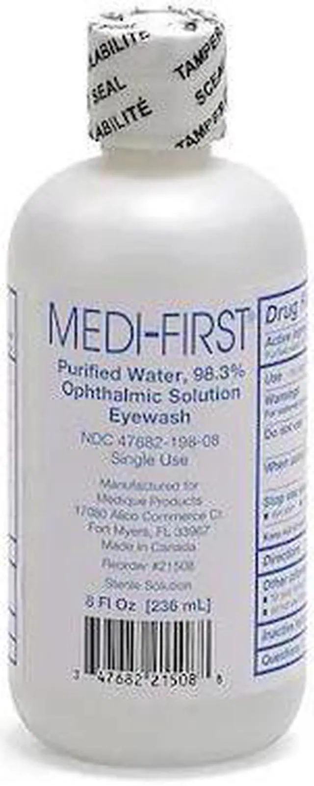 Alt view image 4 of 4 - Medique - 21508 Medi First Plus Eye Wash 8 Ounce