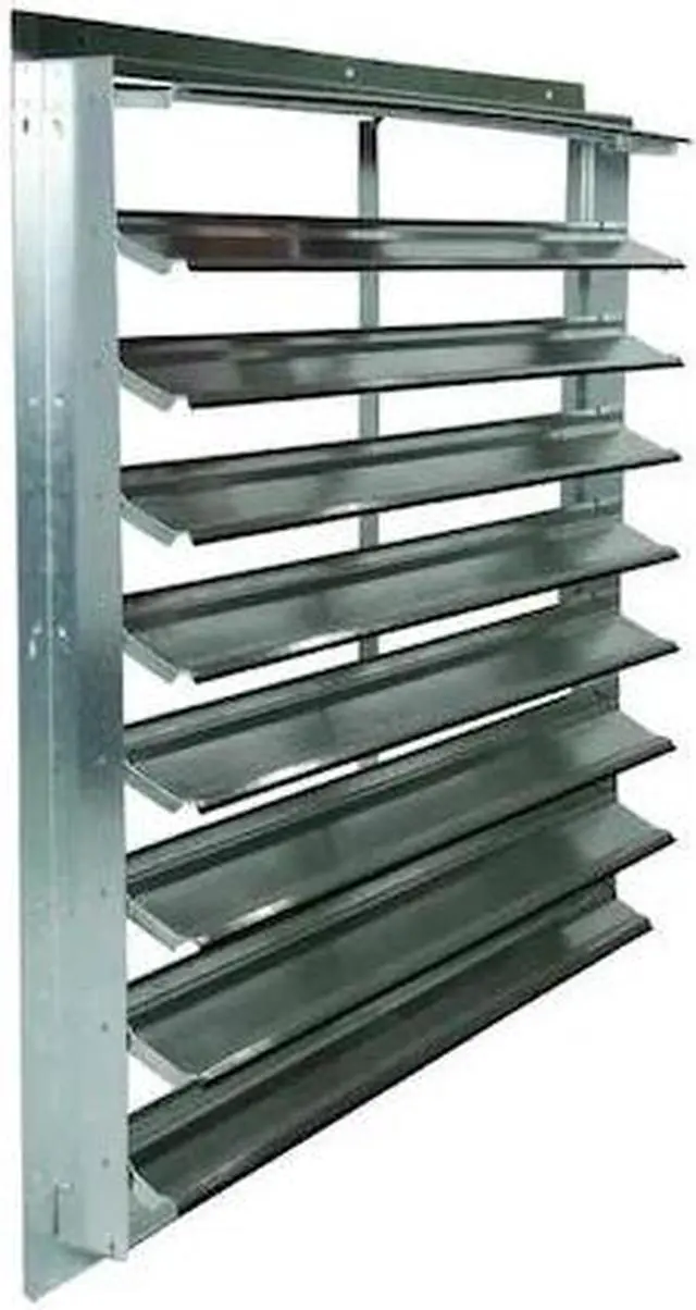 Main image of DAYTON 2FTX7 36 in 42"H-W 5.75"L Alu Wall Backdraft Dampr, 39-1/2 in x 39-1/2