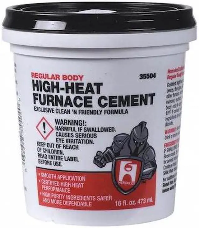 Main image of HERCULES 35504 Furnace Cement,High Temperature,1 pt.