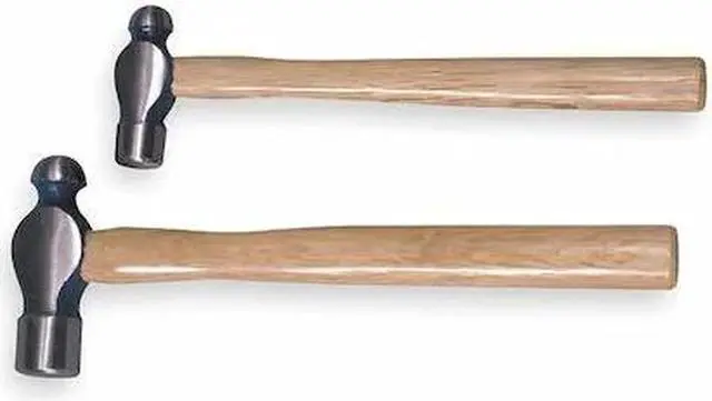 Alt view image 3 of 3 - WESTWARD 4YR63 2-piece Ball Peen Hammer Set, 16-32 oz., Hickory Handle