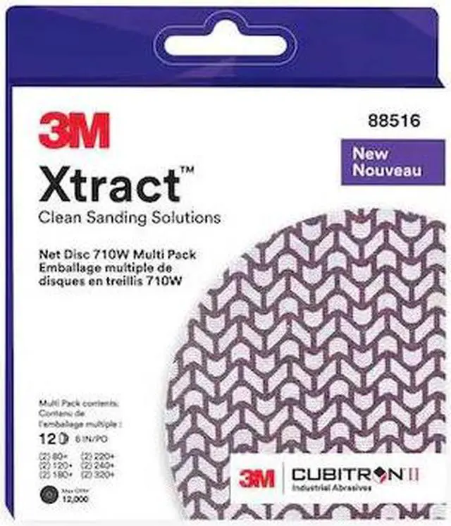 Main image of 3M CUBITRON 7100288312 Hook-and-Loop Sanding Disc, 6 in Dia, Multipack of