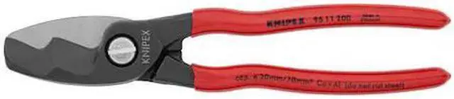 Alt view image 4 of 5 - KNIPEX 95 11 200 SBA 8" Cable Shear, Shear Cut