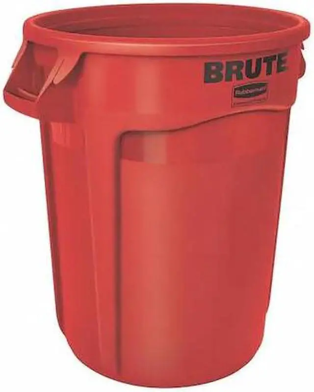 Alt view image 4 of 8 - Rubbermaid BRUTE® 20 gal. Round Open Top Utility Trash Can, 23"H, Red
