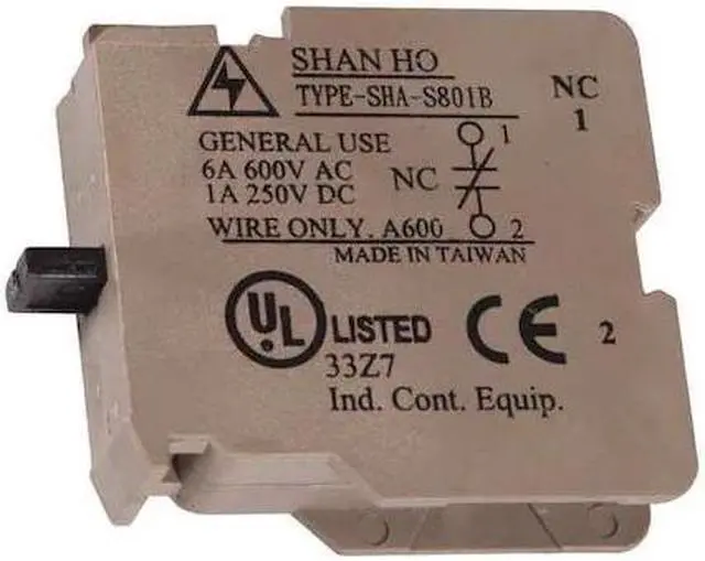 Alt view image 2 of 2 - Safety Technology International N/C Contact, 1-1/2" L,  1-1/4" H,  21/32" W