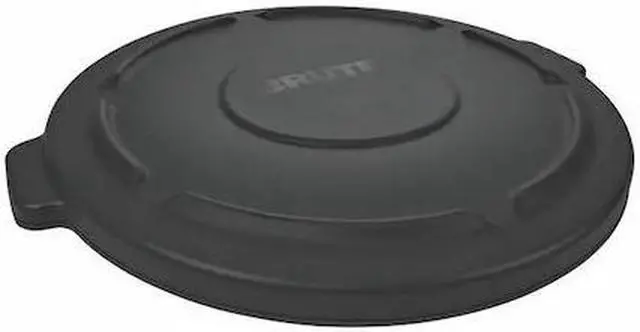 Alt view image 3 of 4 - RUBBERMAID 1867532 Brute Trash Can Top,Flat,Snap-On Closure,Black