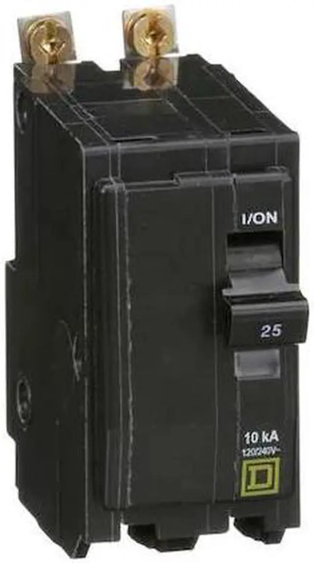 Alt view image 2 of 2 - SQUARE D QOB225 Miniature Circuit Breaker, QO Series, 25A, 2 Pole, 120/240V AC,