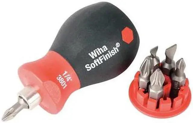 Alt view image 2 of 2 - WIHA 38043 Stubby Combination Bit Set,Pieces 6