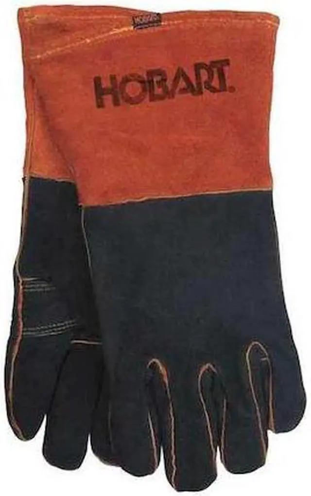 Alt view image 3 of 3 - HOBART 770439 MIG Welding Gloves, Cowhide Palm, XL, PR