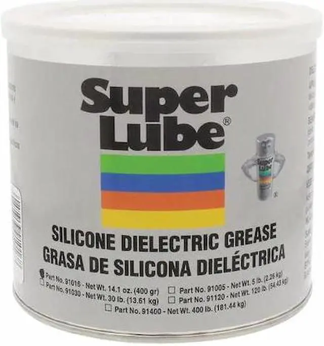 Alt view image 2 of 2 - SUPER LUBE 91016 400g Translucent White Silicone Di-Electric Grease Can