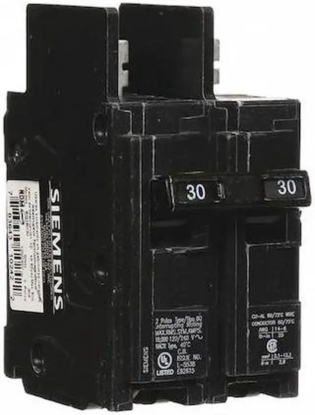 Alt view image 2 of 3 - SIEMENS BQ2B030 Miniature Circuit Breaker, BQ Series, 30A, 2 Pole, 120/240V AC,