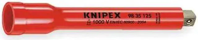 Alt view image 4 of 4 - Knipex 98-35-125 Insulated 125 mm Extension Bar 3/8" Square drive
