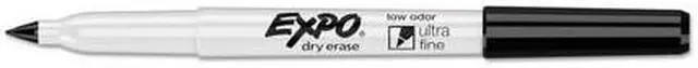 Alt view image 3 of 8 - EXPO 2003894 Low Odor Dry Erase Markers, Ultra Fine Tip - Office Pack, Black, 36/Pack