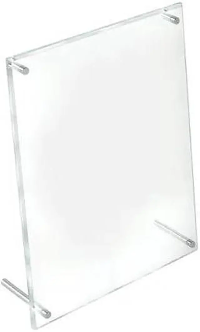 Main image of AZAR DISPLAYS 252952 Beveled Edge L-Frame Acrylic Sign Holder 8.5"W X 11"H, PK2