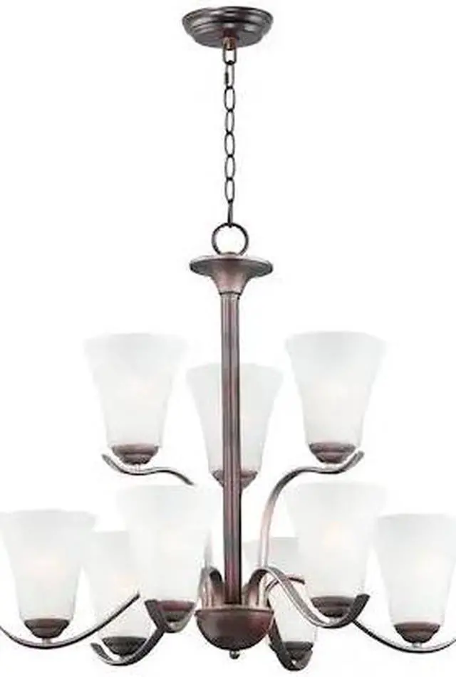 Main image of MAXIM LIGHTING 12076FTOI Vital 9-Light 26" Wide Oil Rubbed Bronze Chandelier