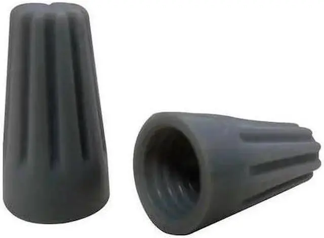 Main image of 3M H-29-BIN Twist-On Wire Connector, 10 AWG Max, Gray, Vinyl Insulation, 300 V