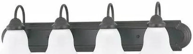 Main image of NUVO 60-3163 Ballerina 4 Light 30 in. Vanity Frosted White Glass Bronze