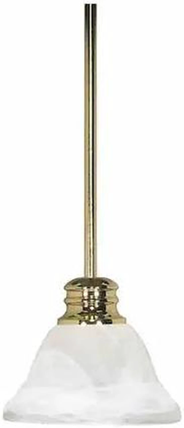 Main image of NUVO 60-367 Empire 1 Light 7 in. Mini Pendant Hang Straight Canopy Polis