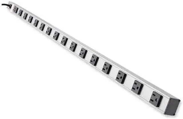 Alt view image 2 of 11 - TRIPP LITE PS4816 16 Outlets Power Strip 120V Input Voltage 1800 W Maximum Power 15 ft. Cord Length
