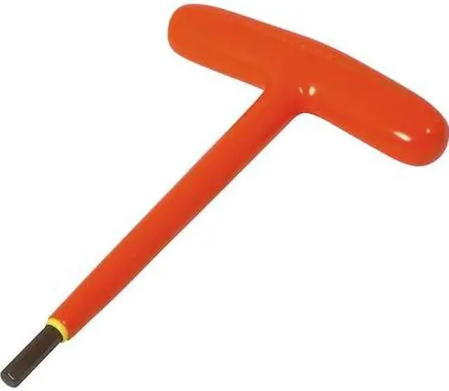 Main image of GRAY TOOLS 68614-I 7/32" S2 T-handle Hex Key, 1000V Insulated