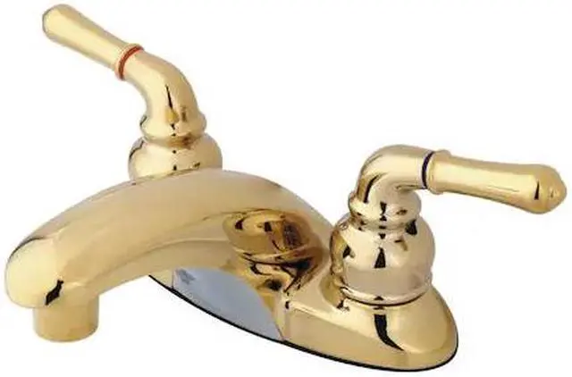 Alt view image 4 of 4 - Kingston Brass KB622LP Two Handle 4 in. Centerset Lavatory Faucet
