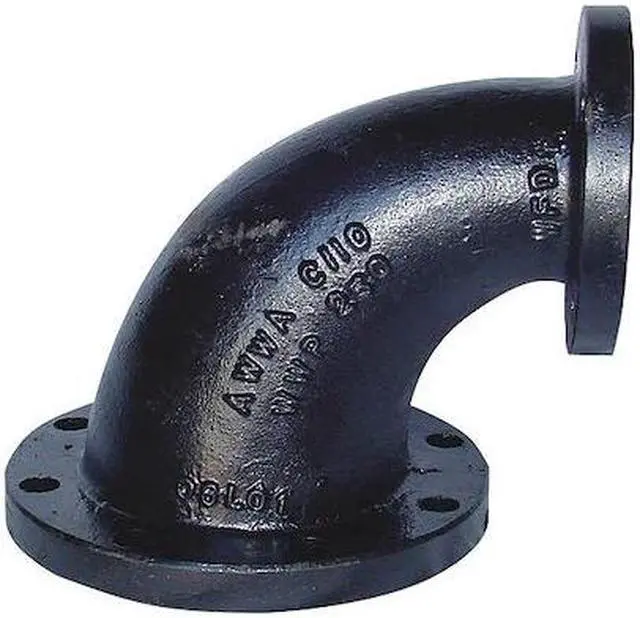 Main image of ZORO SELECT 4319001758 Reducing Elbow,90 deg,8x6",125,Flg,Black