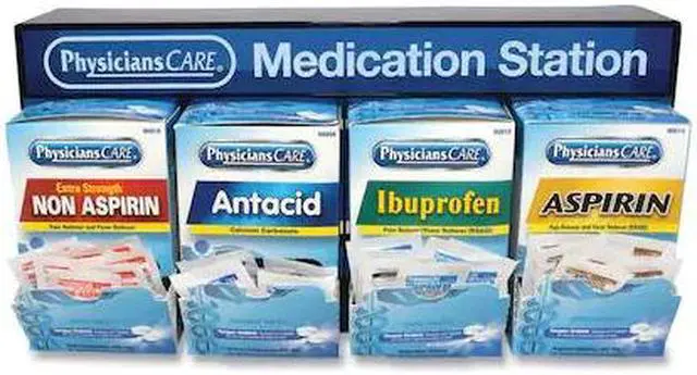 Alt view image 5 of 8 - PhysiciansCare ACM90780 Medication Station: Aspirin, Ibuprofen, Non Aspirin Pain Reliever, Antacid