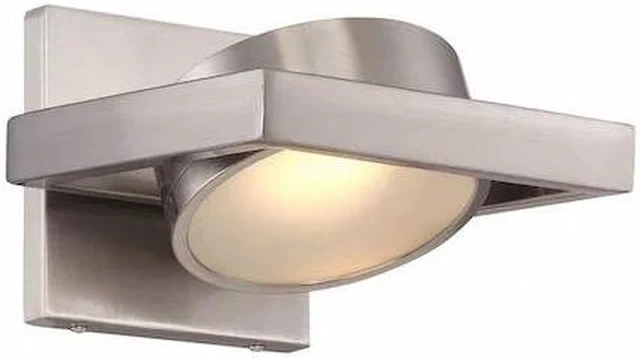 Main image of NUVO 62-994 Hawk LED Pivoting Head Wall Sconce Brushed Nickel Finish Lam