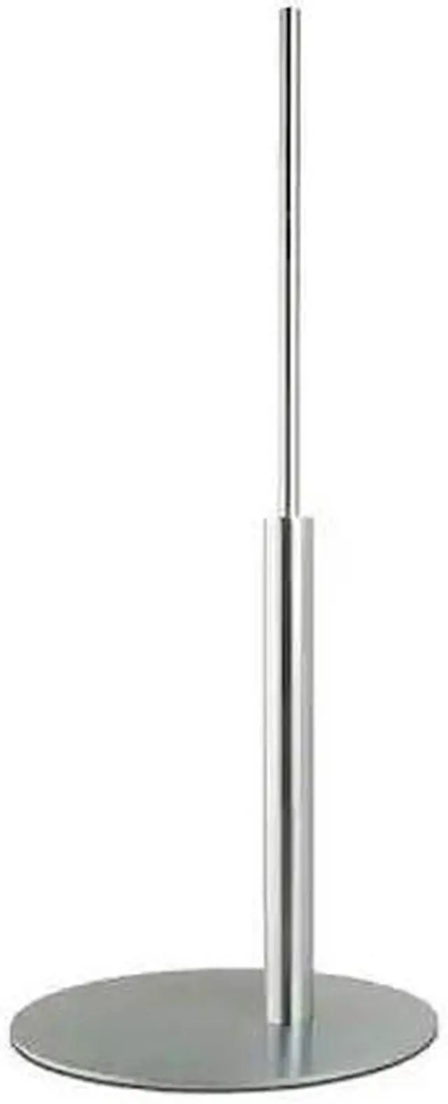 Alt view image 2 of 3 - Econoco MR1-SC Melrose Oval Offset Base with 0.875 in. Dia. Upright - Satin Chrome