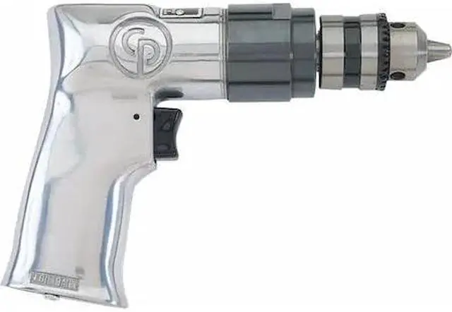 Alt view image 2 of 3 - Chicago Pneumatic Drill,Air-Powered,Pistol Grip,3/8 in  CP785