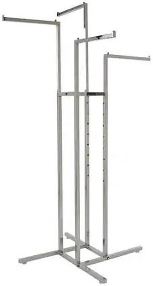 Alt view image 2 of 3 - ECONOCO K10 Square Rack Tubing Arms 16-Arms,4-Way,Chrome