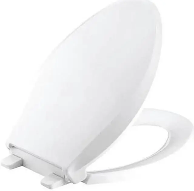 Alt view image 2 of 2 - KOHLER K-7671-0 Toilet Seat, With Cover, Plastic, Elongated, White