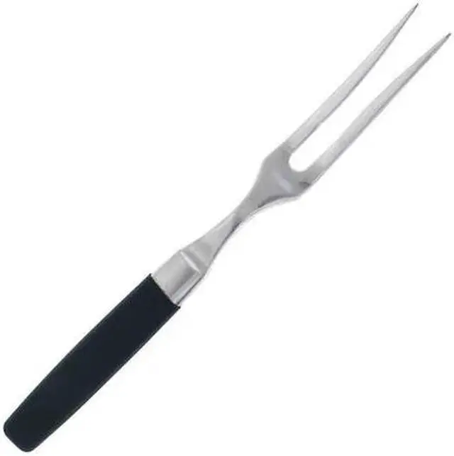 Main image of CRESTWARE KN107 Fork,Black,15-1/2 in. L,Stainless Steel
