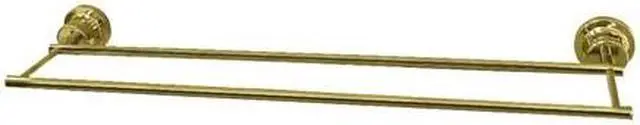 Alt view image 2 of 3 - Kingston Brass BAH821330PB Concord 30 in. Double Towel Bar, Polished Brass