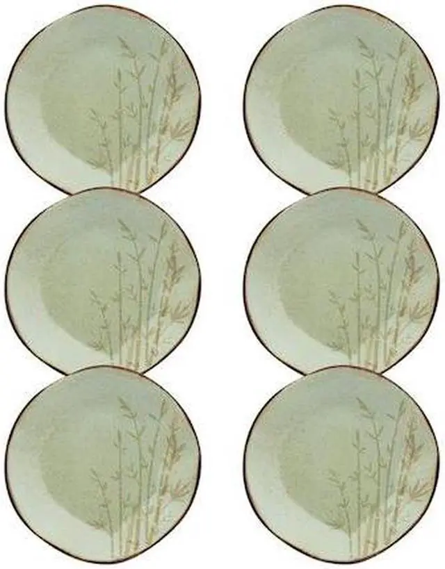 Main image of MANHATTAN COMFORT RM07-9604 RYO 6 Medium 8.46" Salad Plates in Green