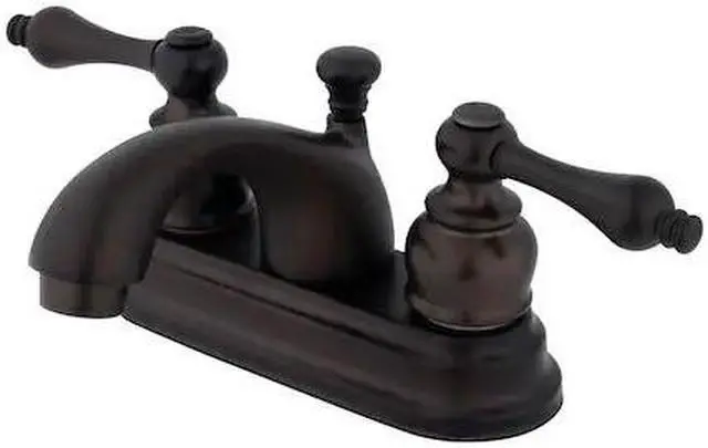 Alt view image 2 of 3 - Kingston Brass KB2605AL Two Handle 4 in. Centerset Lavatory Faucet with Retail Pop-up