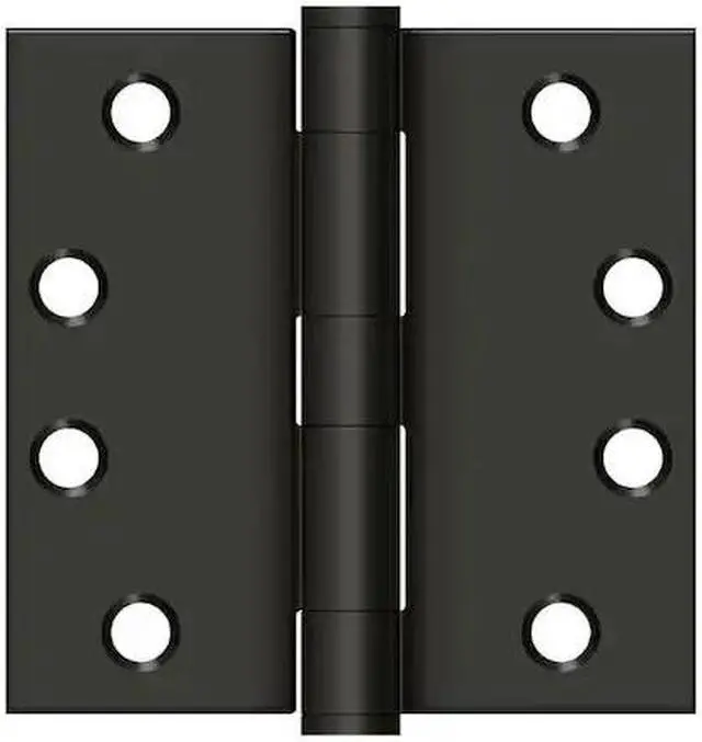 Alt view image 2 of 2 - Deltana S44HD10B 4 x 4 in. Square Hinge Heavy Duty Steel - Oil Rubbed Bronze